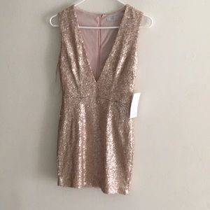 Tobi gold sequin dress